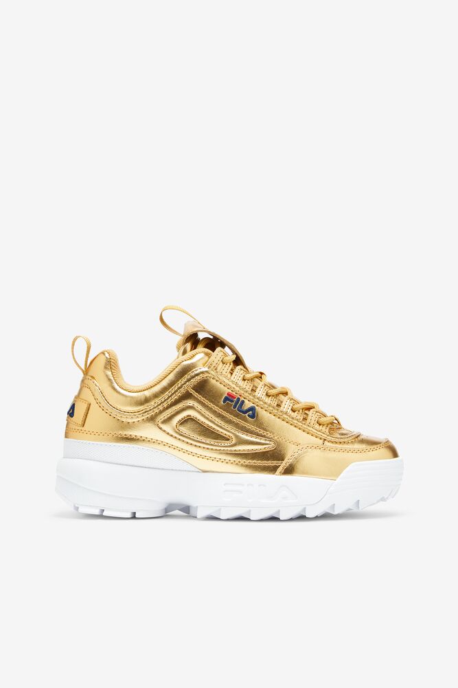 Tenis Fila Disruptor 2 Premium Metallic Sneakers Mujer Mgld/Mgld/Wht | 960872KLS