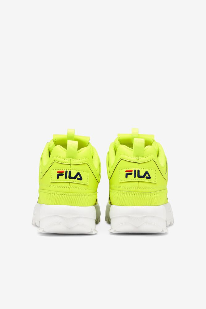 Tenis Fila Disruptor 2 Premium Neon Sneakers Hombre Amarillo Azul Marino Rojas | 942380EFK