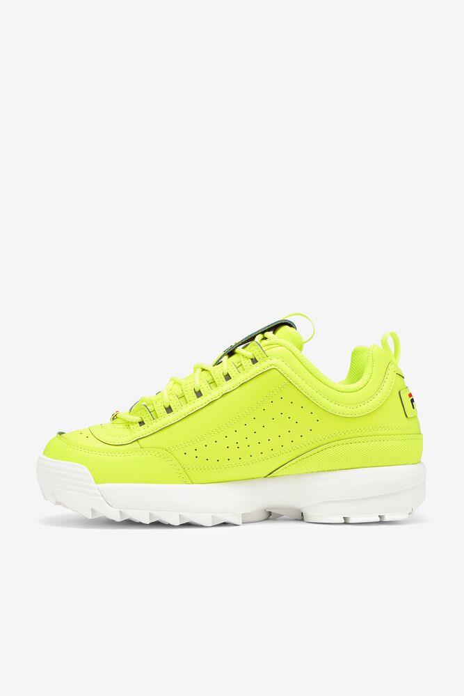 Tenis Fila Disruptor 2 Premium Neon Sneakers Hombre Amarillo Azul Marino Rojas | 942380EFK