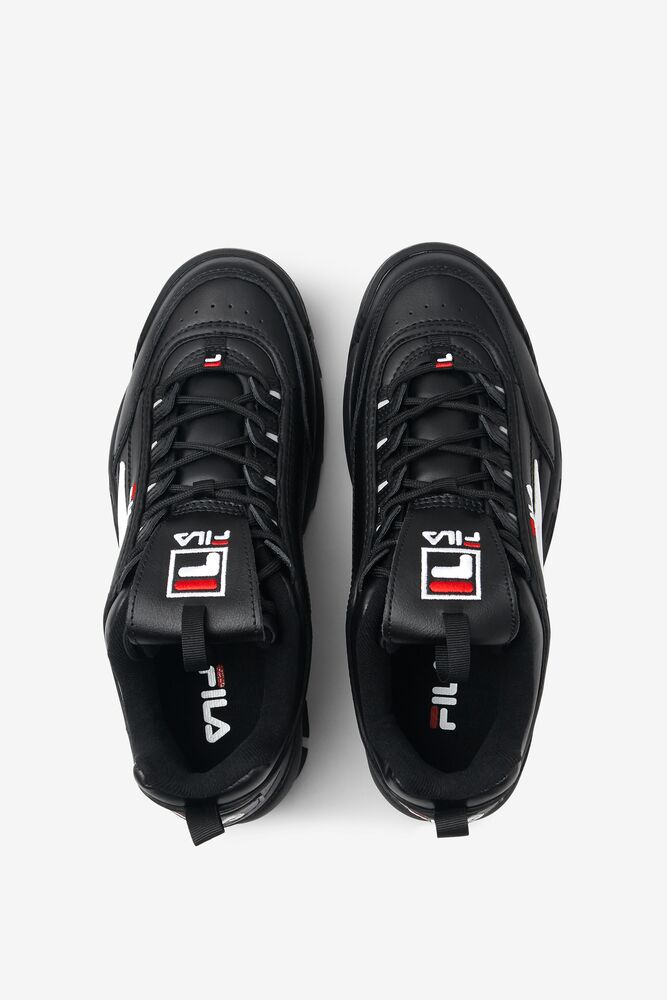 Tenis Fila Disruptor 2 Premium Sneakers Hombre Negras Blancas Rojas | 647810ZID