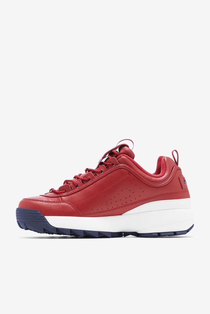 Tenis Fila Disruptor 2 Premium Sneakers Hombre Rojas Azul Marino Rojas | 653479CVO