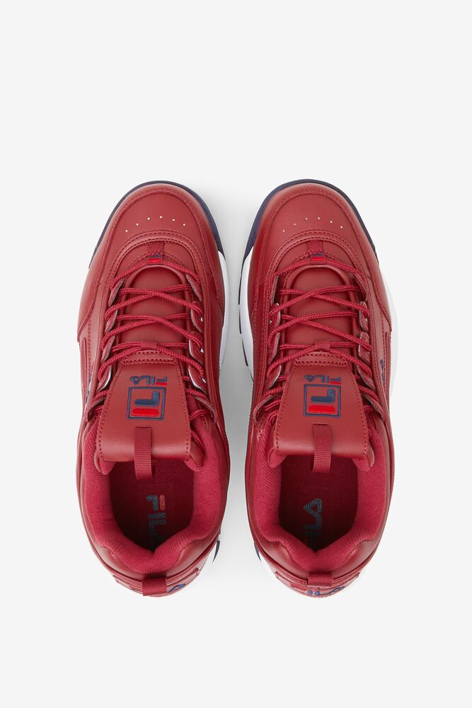 Tenis Fila Disruptor 2 Premium Sneakers Hombre Rojas Azul Marino Rojas | 653479CVO