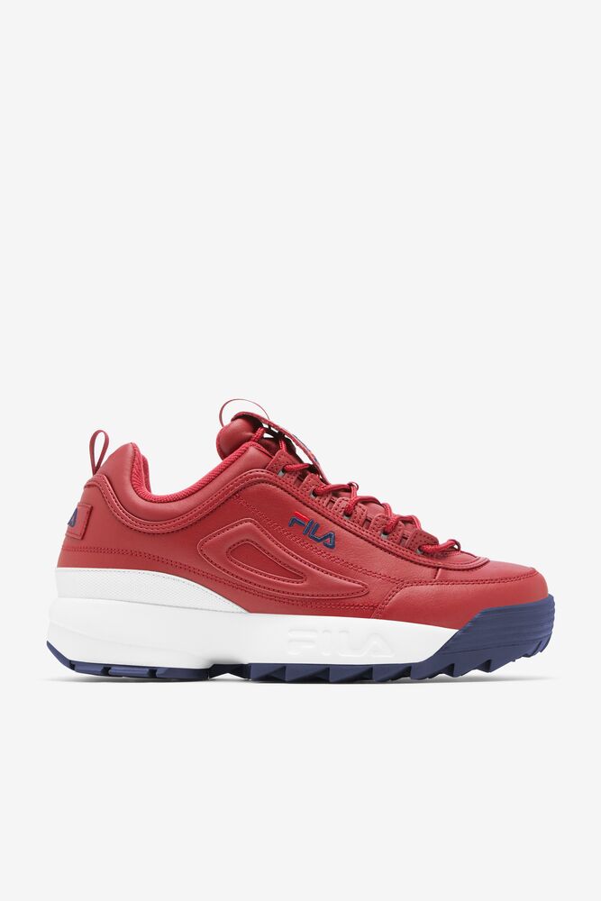 Tenis Fila Disruptor 2 Premium Sneakers Hombre Rojas Azul Marino Rojas | 653479CVO