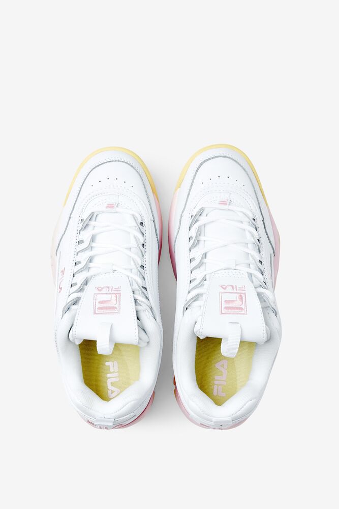 Tenis Fila Disruptor 2 Premium Sneakers Mujer Blancas Rosas | 759268HLF