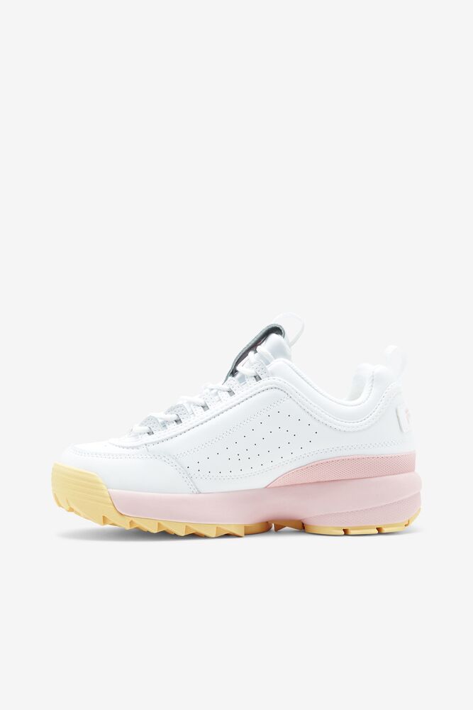 Tenis Fila Disruptor 2 Premium Sneakers Mujer Blancas Rosas | 759268HLF