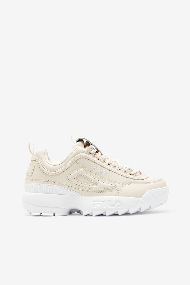 Tenis Fila Disruptor 2 Premium Sneakers Mujer Blancas Blancas Blancas | 216837JXT