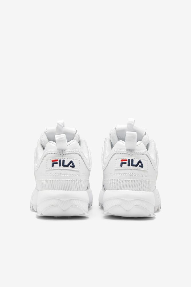 Tenis Fila Disruptor 2 Premium Sneakers Hombre Blancas Azul Marino Rojas | 835416PIC