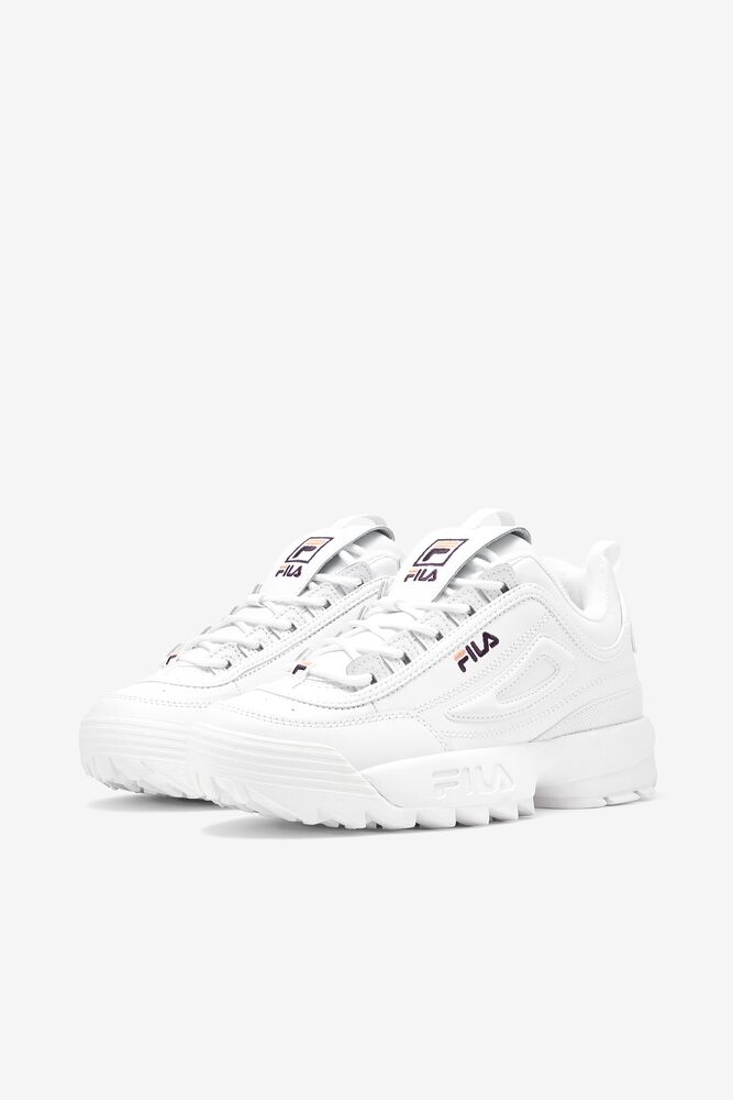 Tenis Fila Disruptor 2 Premium Sneakers Mujer Wht/Cado/Ggrp | 089236VZH