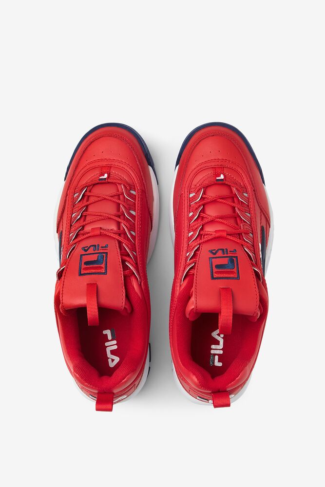 Tenis Fila Disruptor 2 Premium Sneakers Hombre Rojas Blancas Azul Marino | 824365OJK