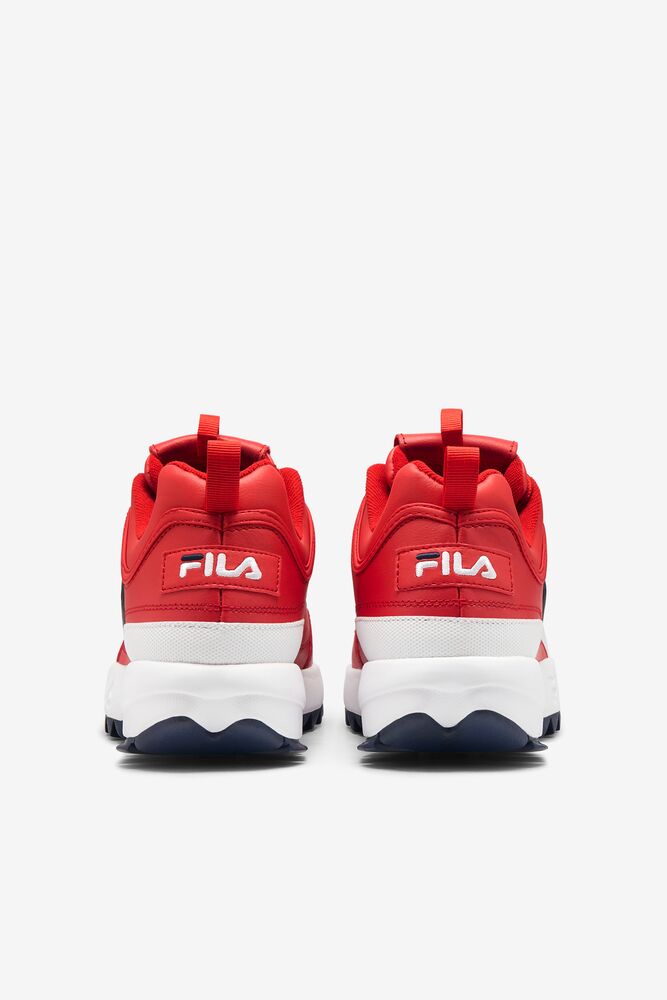 Tenis Fila Disruptor 2 Premium Sneakers Hombre Rojas Blancas Azul Marino | 824365OJK