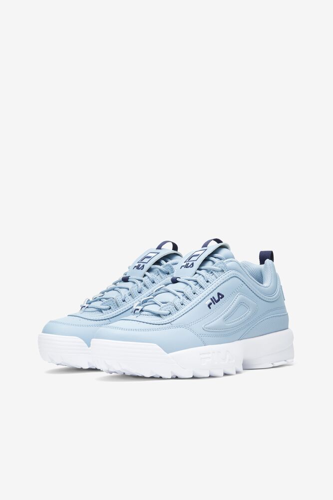 Tenis Fila Disruptor 2 Premium Sneakers Mujer Azules Blancas | 316085NVI