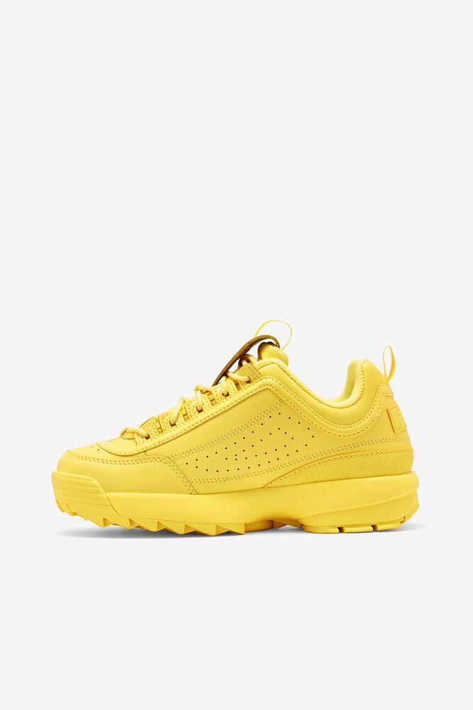 Tenis Fila Disruptor 2 Premium Sneakers Mujer 700 Goldfinch / Goldfinch / Goldfinch | 859714RFP