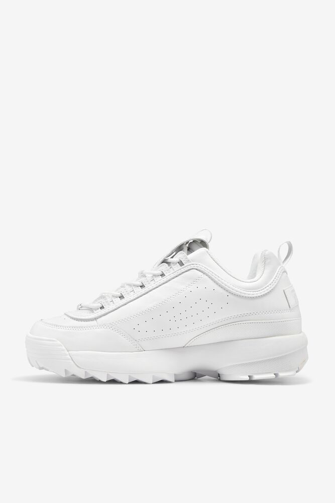 Tenis Fila Disruptor 2 Premium Sneakers Hombre Blancas Blancas Blancas | 173680FJM