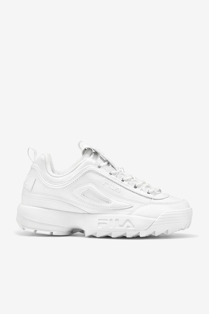 Tenis Fila Disruptor 2 Premium Sneakers Hombre Blancas Blancas Blancas | 173680FJM