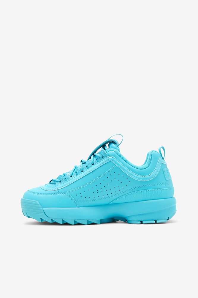 Tenis Fila Disruptor 2 Premium Sneakers Mujer Azules Azules Azules | 347120RNQ