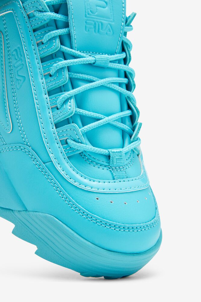 Tenis Fila Disruptor 2 Premium Sneakers Mujer Azules Azules Azules | 347120RNQ