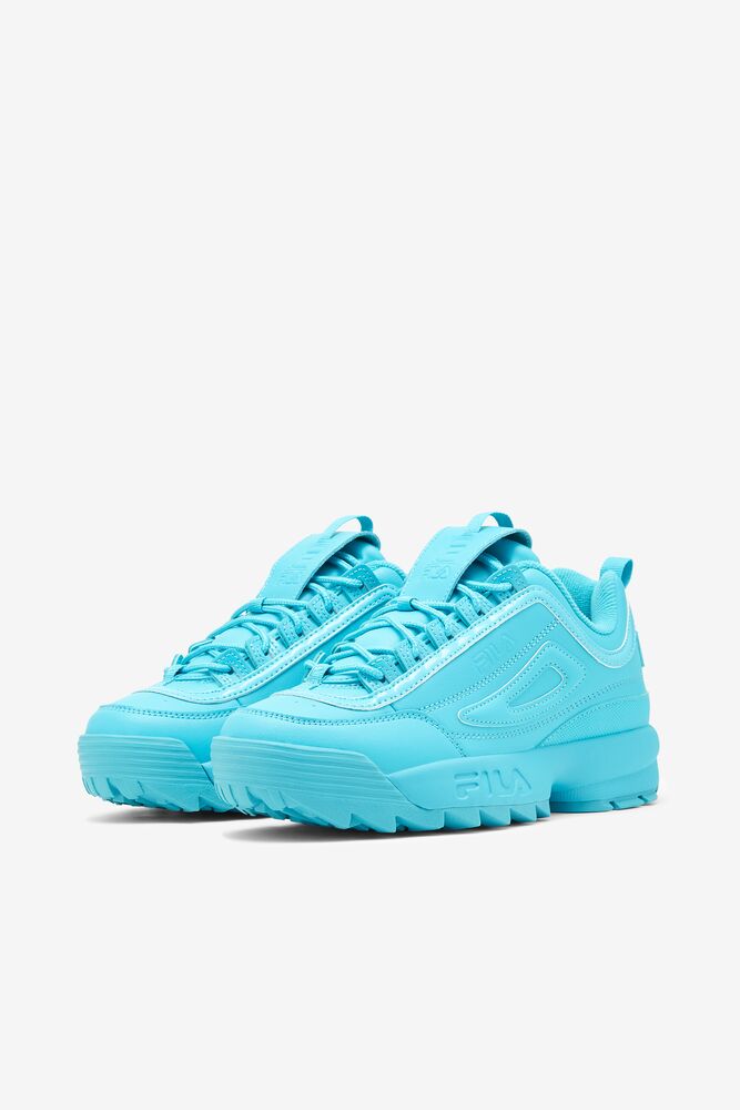 Tenis Fila Disruptor 2 Premium Sneakers Mujer Azules Azules Azules | 347120RNQ