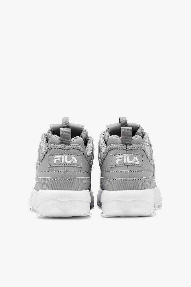 Tenis Fila Disruptor 2 Premium Sneakers Mujer Plateadas Blancas Blancas | 598236GQY