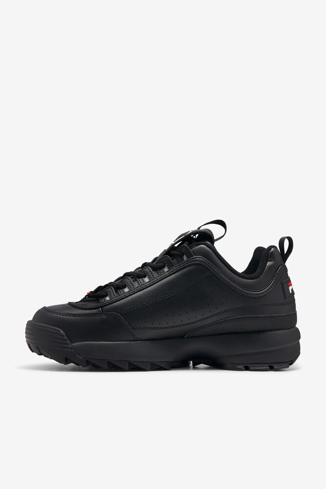 Tenis Fila Disruptor 2 Premium Sneakers Hombre Negras Blancas Rojas | 746509GYP