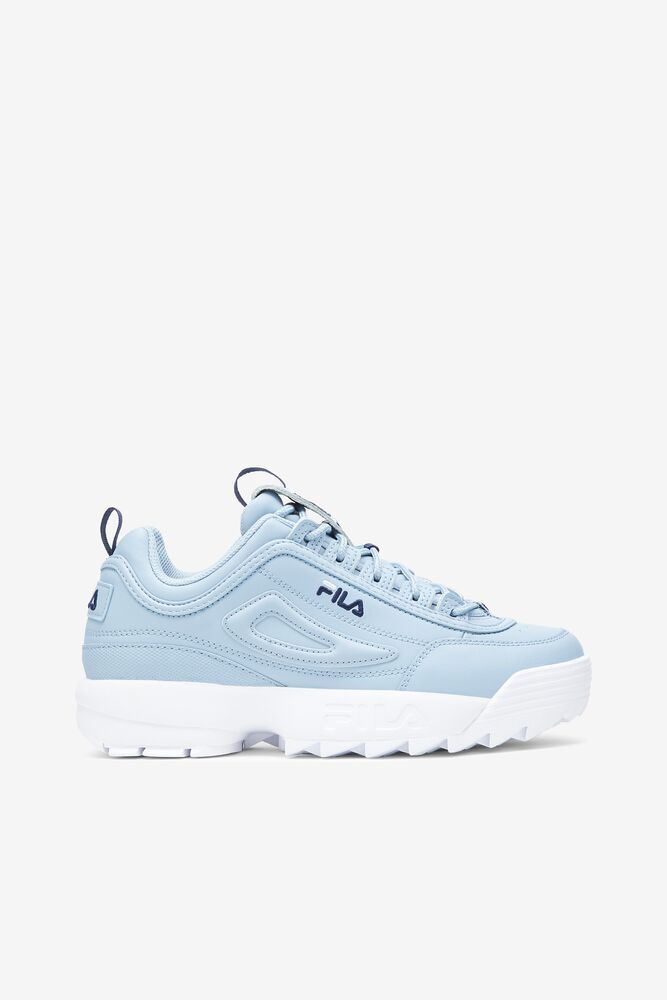 Tenis Fila Disruptor 2 Premium Sneakers Mujer Azules Blancas | 297651NBD