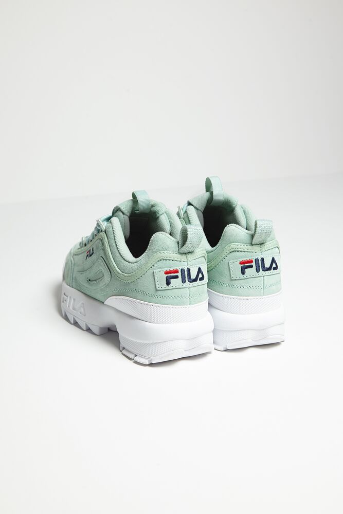 Tenis Fila Disruptor 2 Premium Suede Sneakers Mujer Ptur/Ptur/Wht | 309857TRU