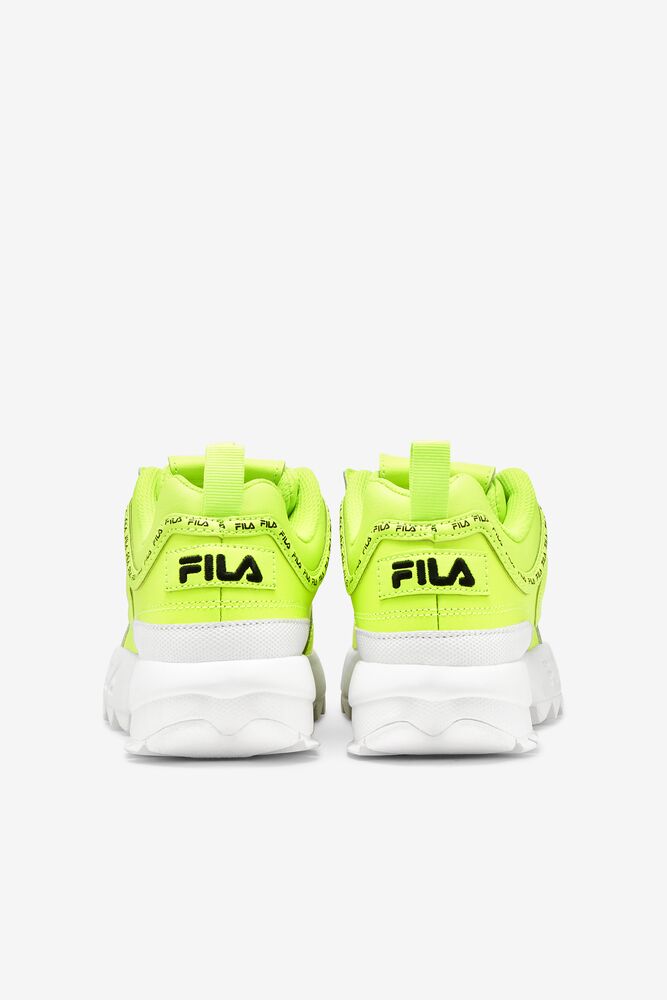 Tenis Fila Disruptor 2 Repeat Sneakers Unisex Amarillo Blancas Negras | 052641DGQ