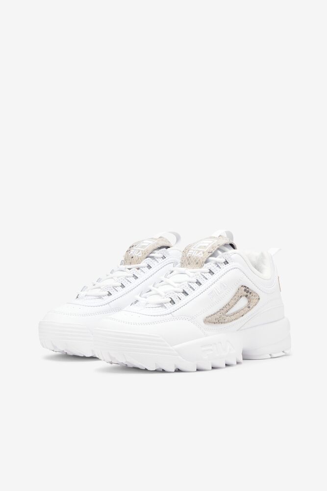 Tenis Fila Disruptor 2 Snake Sneakers Mujer Blancas Blancas | 236190STR