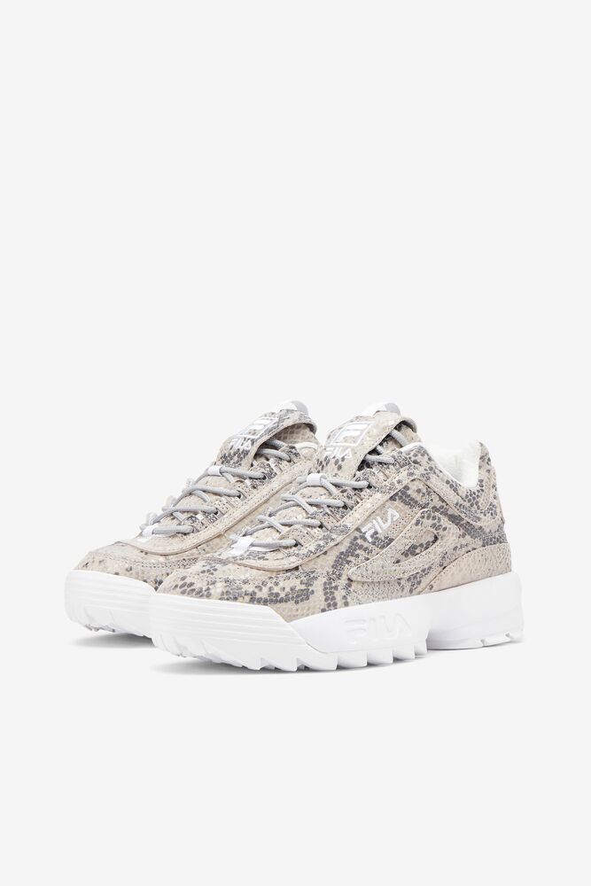 Tenis Fila Disruptor 2 Snake Sneakers Mujer Blancas Blancas | 105439GBH