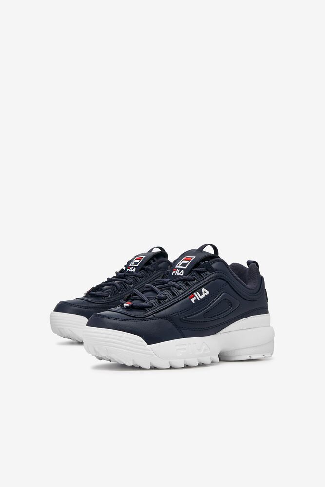 Tenis Fila Disruptor 2 Sneakers Unisex Azul Marino Blancas Rojas | 926753PWO