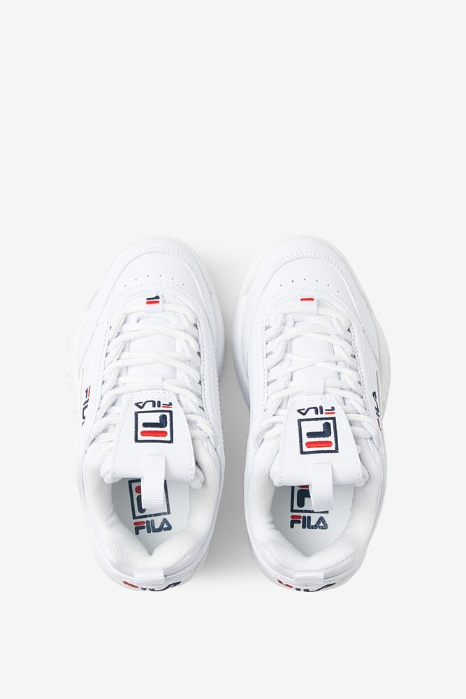 Tenis Fila Disruptor 2 Sneakers Unisex Blancas Rojas | 306412YVA