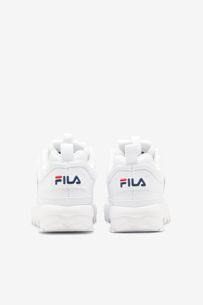 Tenis Fila Disruptor 2 Sneakers Unisex Blancas Rojas | 306412YVA