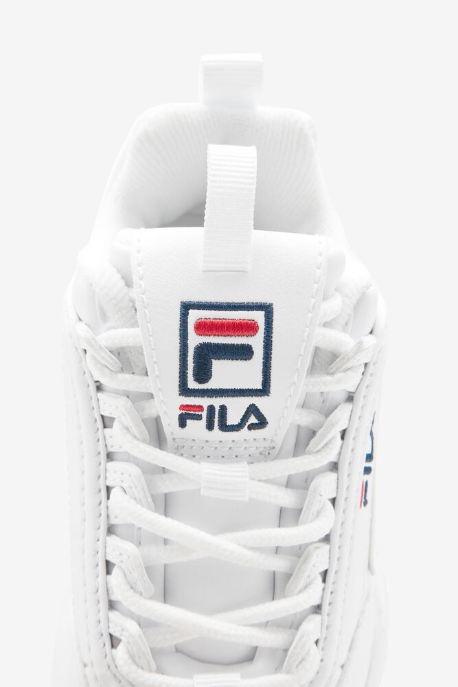 Tenis Fila Disruptor 2 Sneakers Unisex Blancas Rojas | 306412YVA