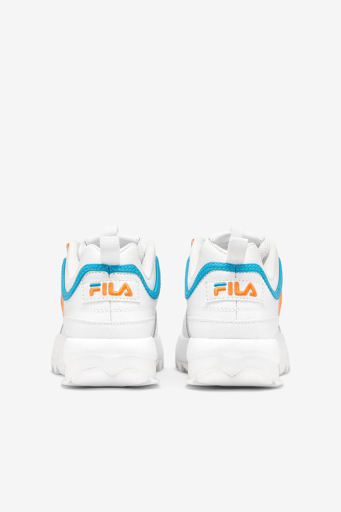 Tenis Fila Disruptor 2 Sneakers Unisex Blancas Azules Naranjas | 582307FSO