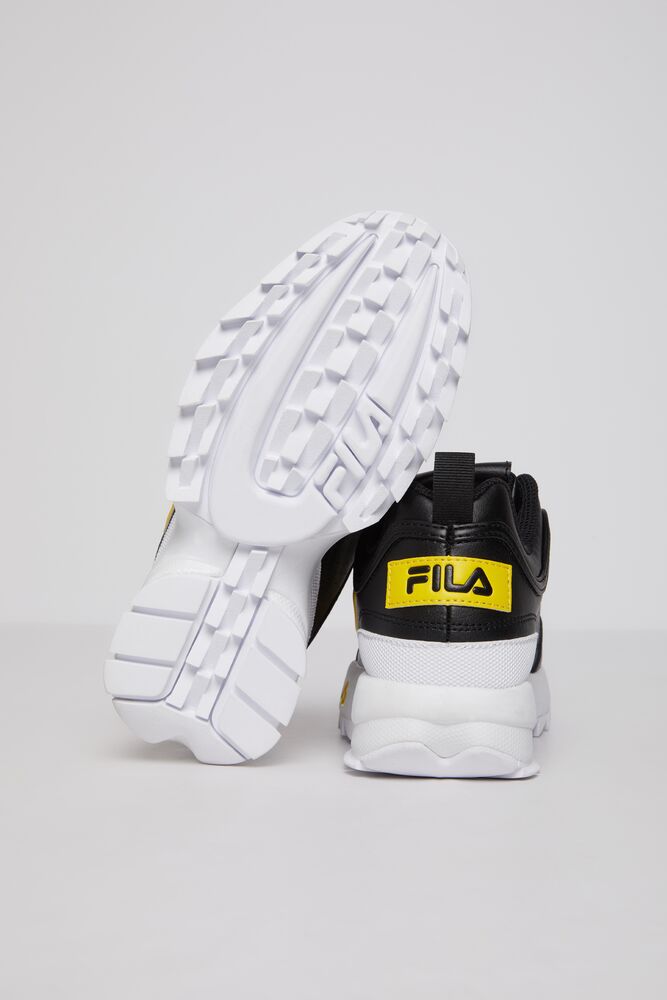 Tenis Fila Disruptor 2 Sneakers Unisex Blk/Lemo/Wht | 350182MNZ