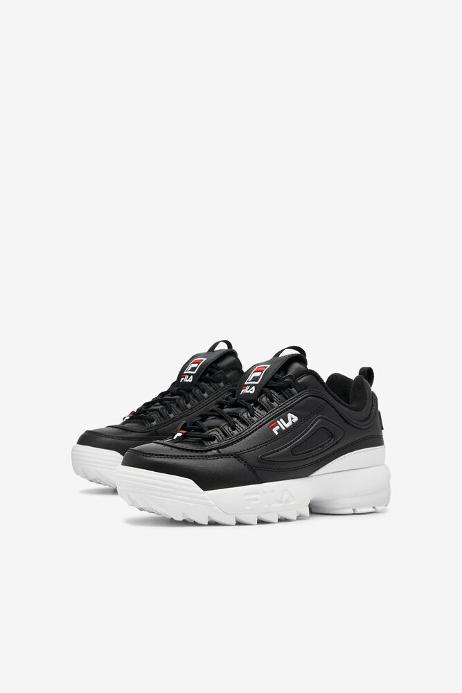 Tenis Fila Disruptor 2 Sneakers Unisex Negras Blancas Rojas | 821456TBG