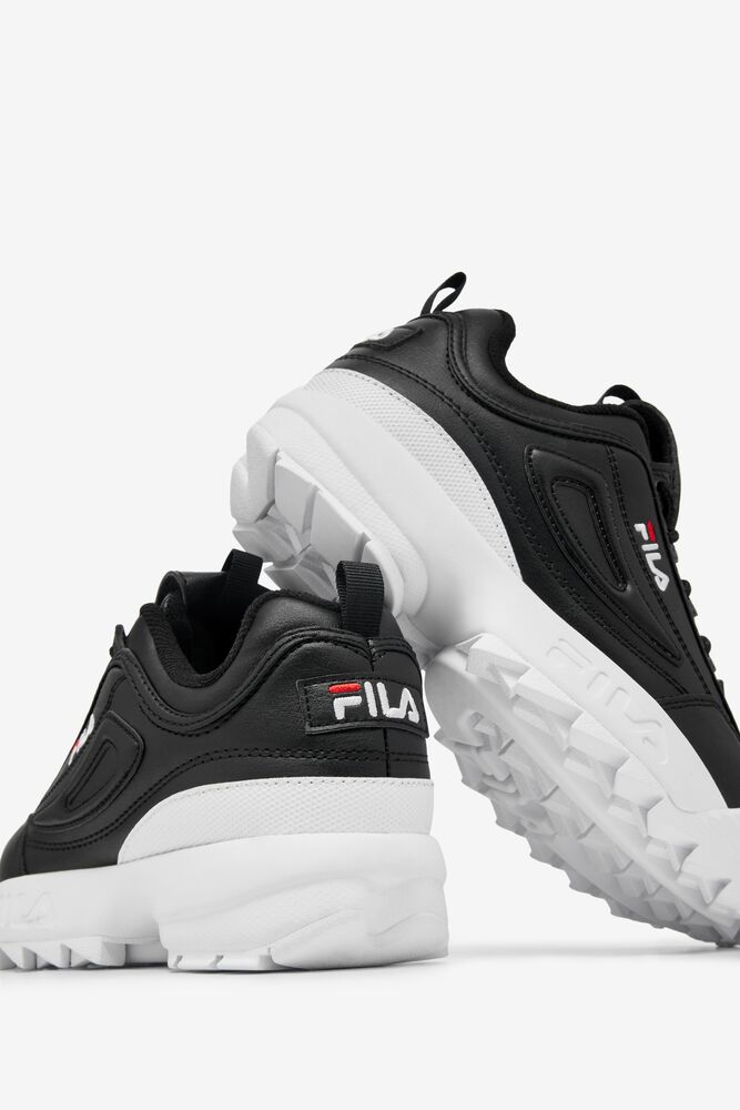 Tenis Fila Disruptor 2 Sneakers Unisex Negras Blancas Rojas | 821456TBG