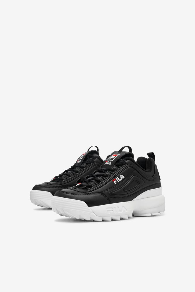 Tenis Fila Disruptor 2 Sneakers Unisex Negras Blancas Rojas | 946350BGZ