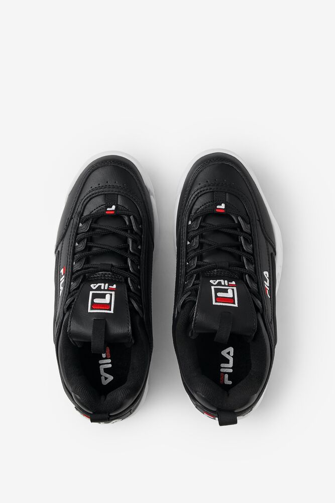 Tenis Fila Disruptor 2 Sneakers Unisex Negras Blancas Rojas | 946350BGZ