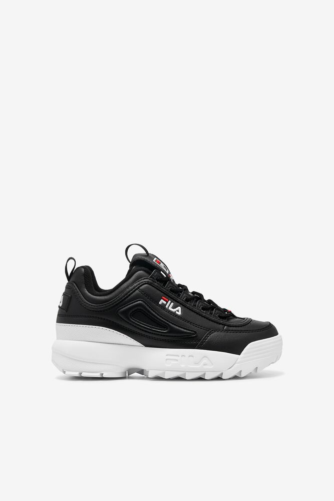 Tenis Fila Disruptor 2 Sneakers Unisex Negras Blancas Rojas | 782094EIB