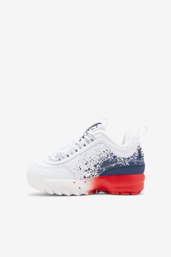 Tenis Fila Disruptor 2 Splatter Sneakers Unisex Wht/Fnvy/Fred | 061852XGI