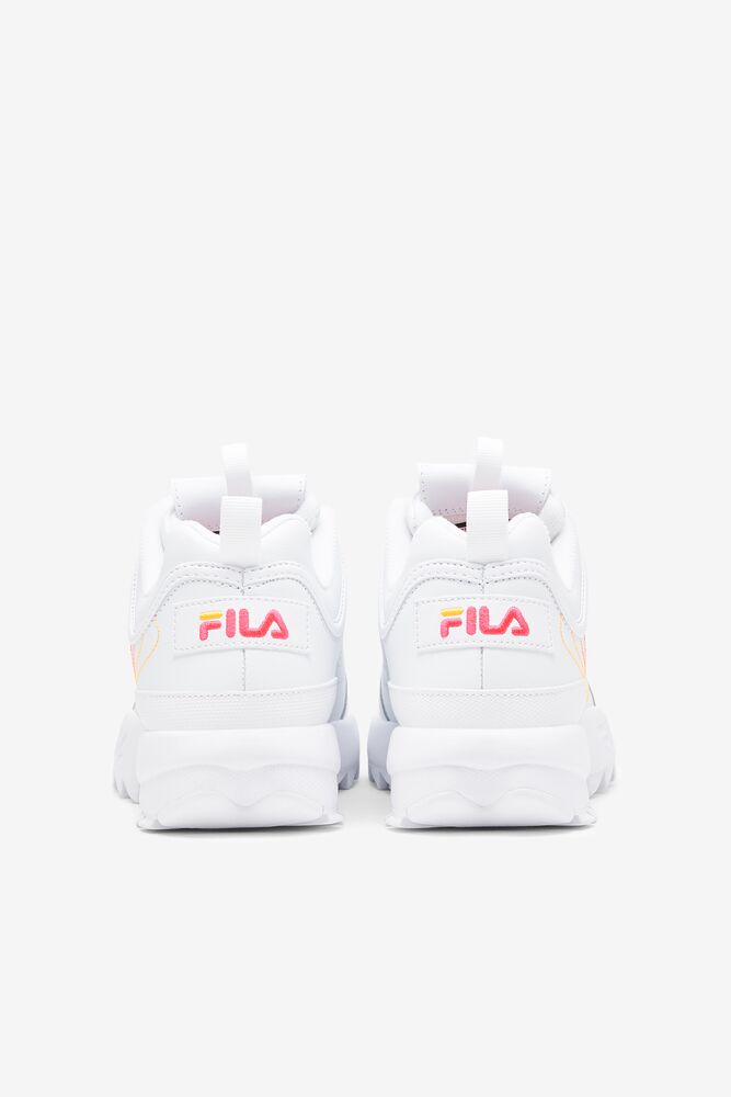 Tenis Fila Disruptor 2 Stitch Sneakers Mujer Blancas Rosas Naranjas | 251930WGL