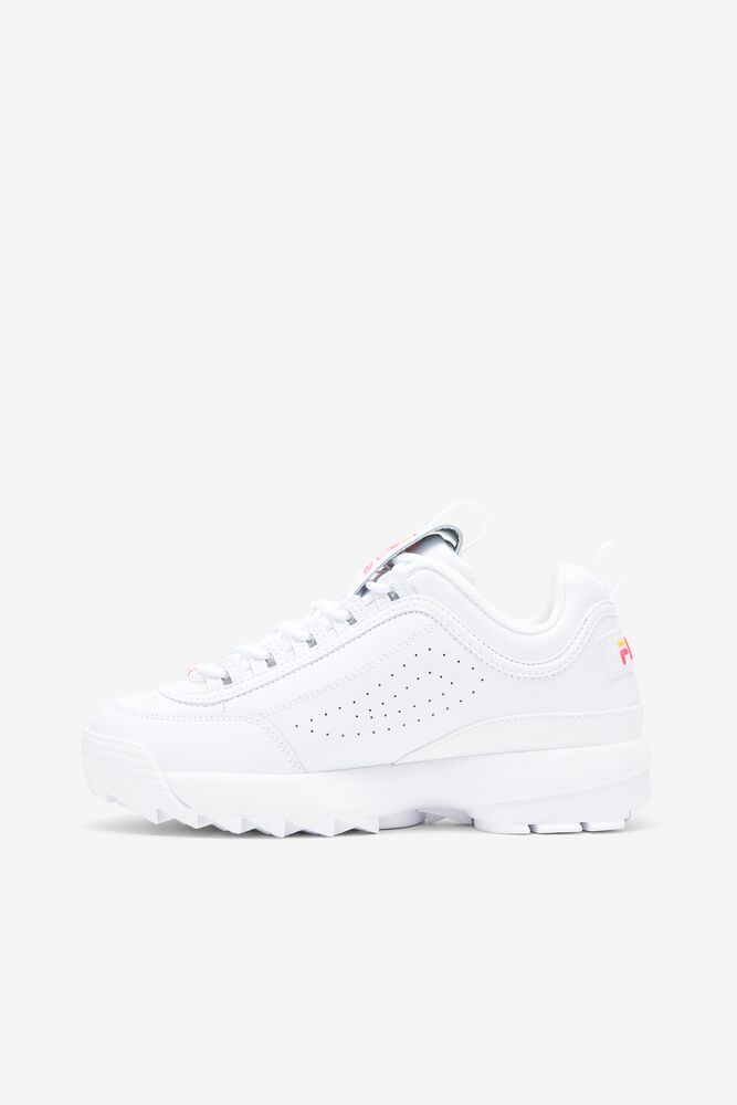 Tenis Fila Disruptor 2 Stitch Sneakers Mujer Blancas Rosas Naranjas | 251930WGL