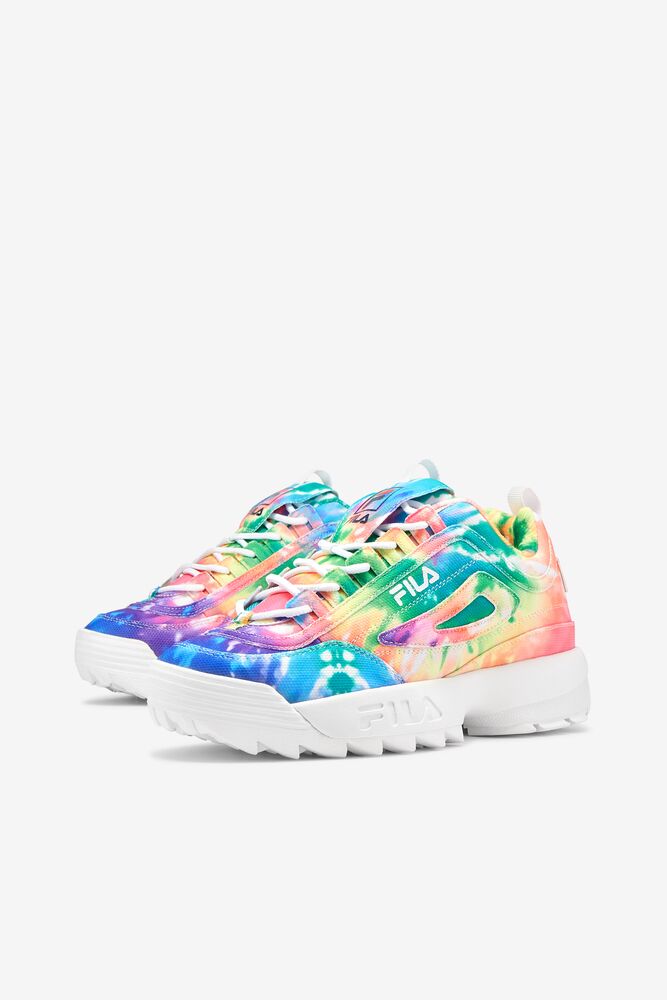 Tenis Fila Disruptor 2 Tie Dye Sneakers Mujer Mult/Wht/Wht | 168934QVG