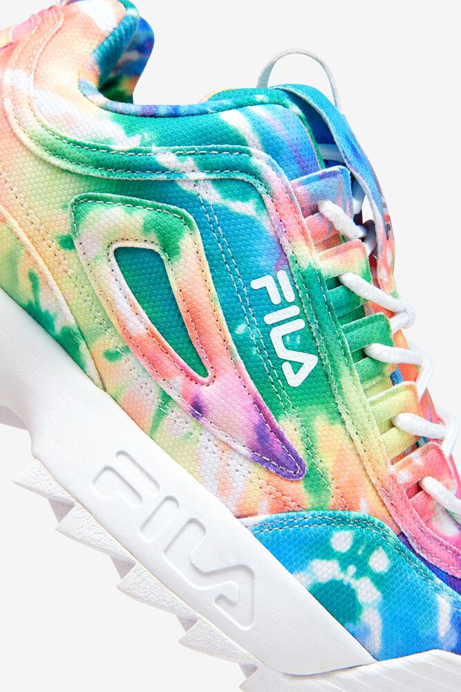 Tenis Fila Disruptor 2 Tie Dye Sneakers Mujer Mult/Wht/Wht | 168934QVG