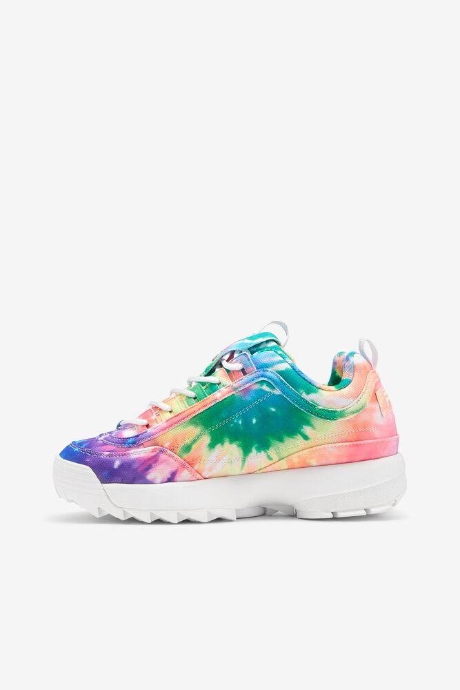 Tenis Fila Disruptor 2 Tie Dye Sneakers Mujer Mult/Wht/Wht | 168934QVG