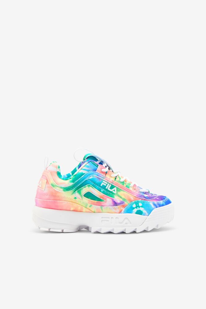 Tenis Fila Disruptor 2 Tie Dye Sneakers Unisex Blancas Blancas | 075862UKT