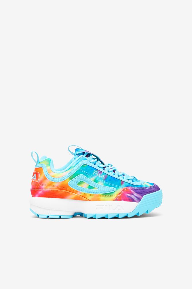 Tenis Fila Disruptor 2 Tie Dye Sneakers Unisex Azules Blancas | 531406WRJ