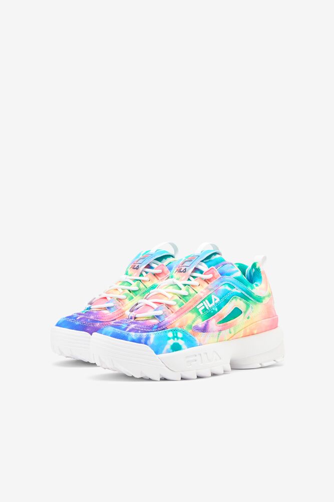 Tenis Fila Disruptor 2 Tie Dye Sneakers Unisex Blancas Blancas | 028156FUK