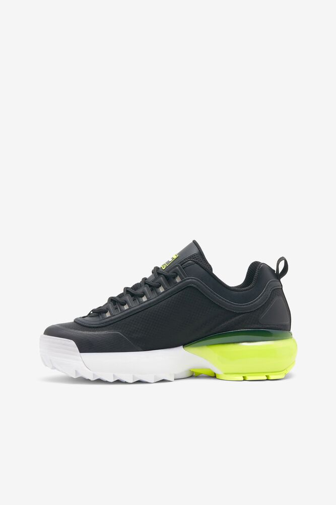 Tenis Fila Disruptor 2a Sneakers Mujer Negras Blancas Amarillo | 182960ERL