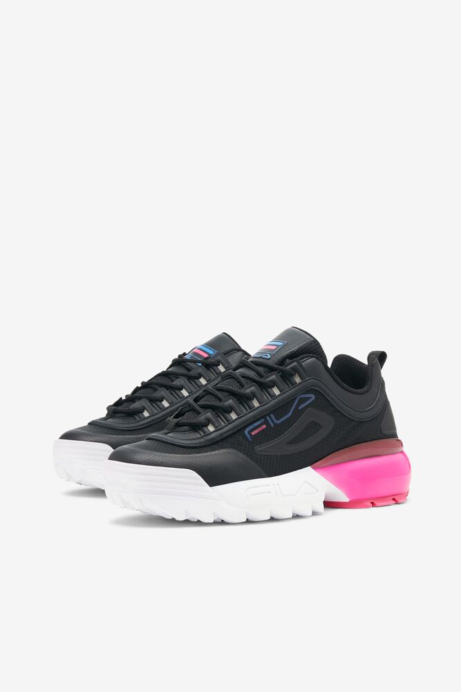 Tenis Fila Disruptor 2a Sneakers Mujer Negras Blancas | 817562XHT